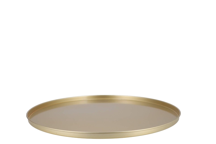 Coaster Majestic Gold Tray Metal 46x2cm
