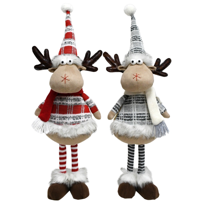 <h4>Dec Standing Reindeer Plaid Coat</h4>