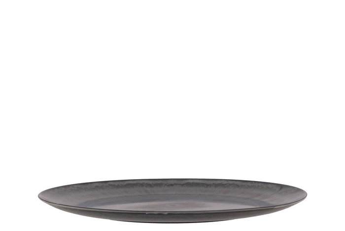 <h4>Mélamine Plateau En Rond Gris 27x27x2cm</h4>