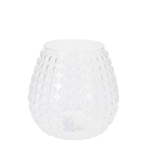 Glas Vaas Bubbles bol d19*20cm