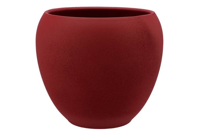 <h4>Vinci Red Velvet Flower Pot 28x24cm</h4>