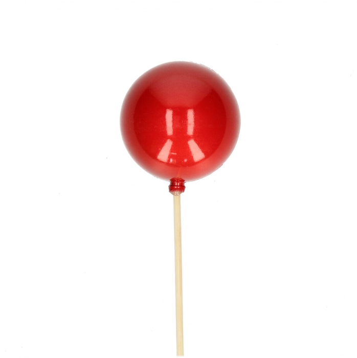 <h4>Kerst bijsteker 50cm Kerstbal pearl d06cm</h4>