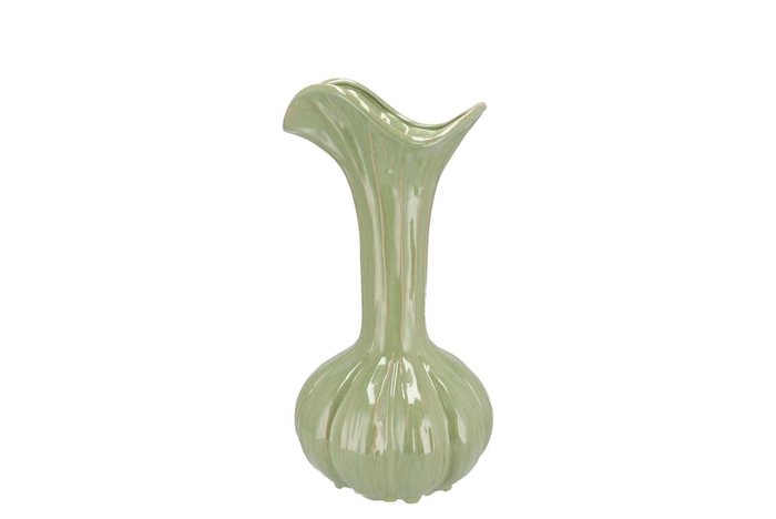 <h4>Mia Pistache Vase Garlic 16x16x33cm</h4>