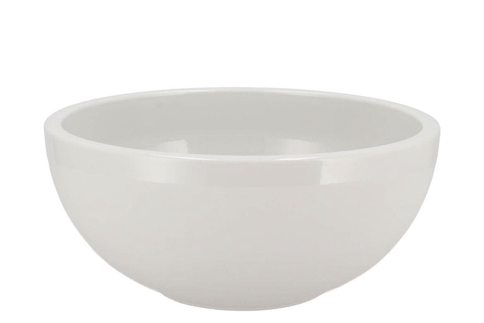 <h4>Ceramic White Mat Bowl 26x12cm</h4>