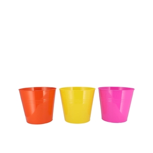 Zinc Dutch Orange Mix Bucket Basic Ass 17x16x13cm