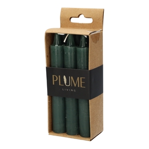 DF11-731277200 - Set/6 Dinner candle Lucian d2.2xh14 rustic forest green