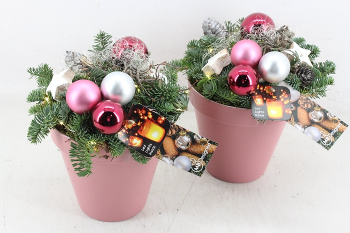 <h4>arr5 Kerst MB - Pink kunstst. pot Led x4</h4>