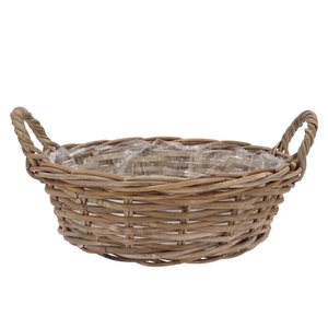 Rattan Kuboo Basket Low Ears 40x13cm