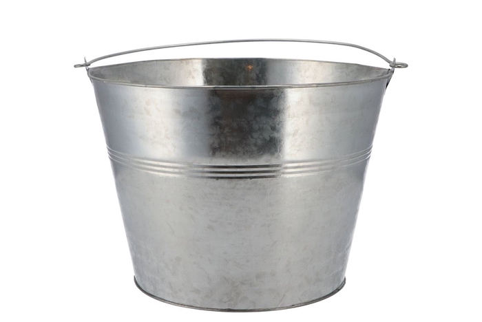 <h4>Zinc Basic Natural Bucket 19x16cm</h4>