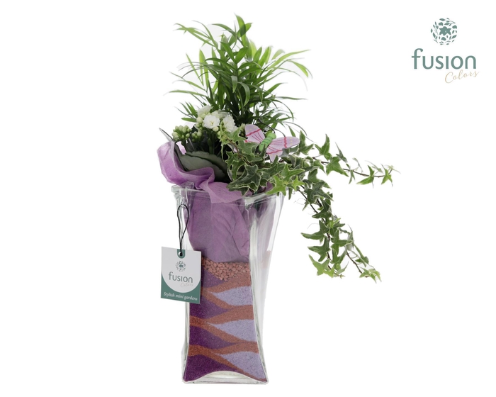 <h4>Glazen Twistervaas met Arrangement</h4>