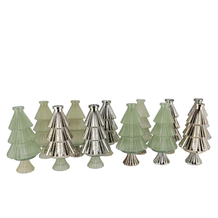 <h4>Jazz Nordic Green Vase X-mas Tree Ass 11x22cm Nm</h4>