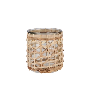 Vienna Natural Vase Glass 8x8cm Nm