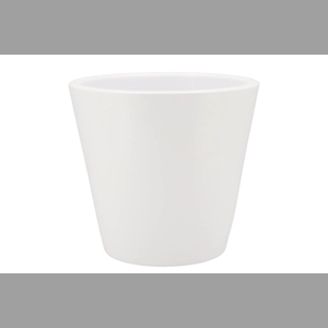 Vinci Matt White Container Pot 24x22cm