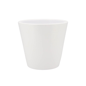 Vinci Matt White Container Pot 24x22cm