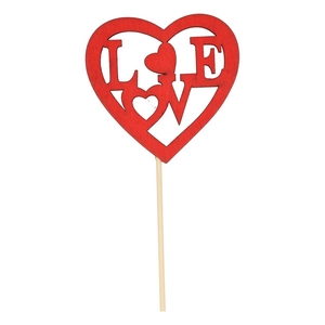 Mothersday 50cm Heart wood love 8cm