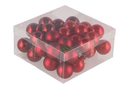 <h4>Glass Ball Christmas Red 40mm P/36</h4>