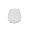 Glass Vase Ball Dots 19x20cm