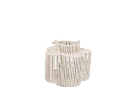 <h4>Cruz White Lantern Flower Long 12x23x24cm</h4>