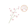 Silk Flocky Fruit Pink 80cm