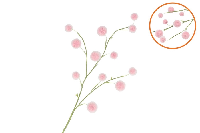 Silk Flocky Fruit Pink 80cm Nm