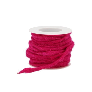 Ribbon Wool Cord Fuchsia 10 Meter