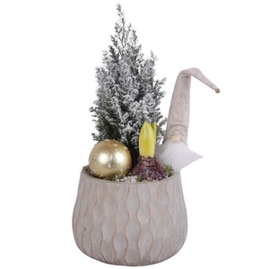 Christmas Arr. Outdoor Ceramic Pure Luxury N569 Ø16cm 2PP