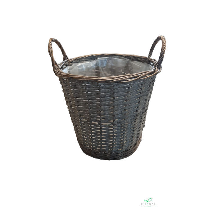 <h4>PEELED GREYWASH BASKET  INSIDE SIZE DIA 25 HIGHT 24 BOTTOM 1</h4>
