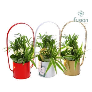 Led planter zink boog met Arrangement