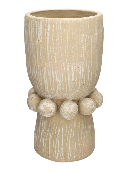 <h4>DF03-740421200 - Vase Sevora d18.5h36.5 brown</h4>
