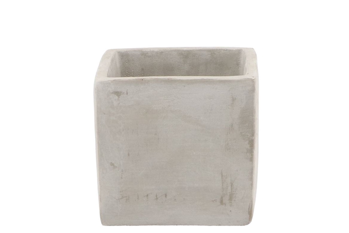 <h4>Concrete Pot Square 11x11x11cm</h4>