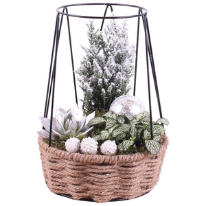 Christmas Arr. Indoor Rope Frametower Ø21cm with 3PP