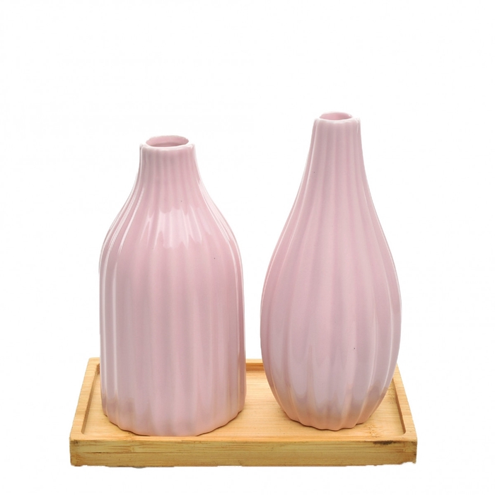 <h4>Moederdag Tray 2vaas 15*9*16cm</h4>
