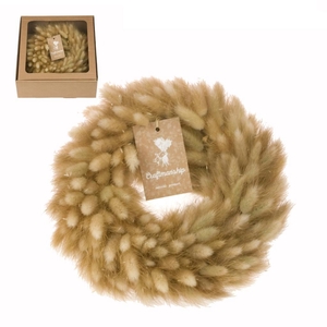 Wreath 30cm lagurus natural