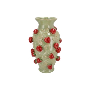 Fruit Strawberry Pistache Vase 24x38cm