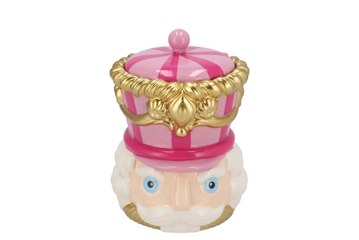 Candy Nutcracker Pink/lila Jar 14x14x20cm Nm
