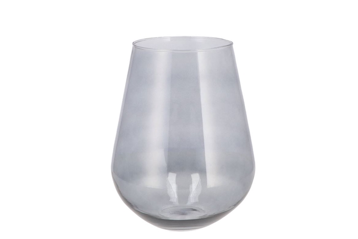 <h4>Mira Smoke Glass Wide Vase 20x20x22cm</h4>