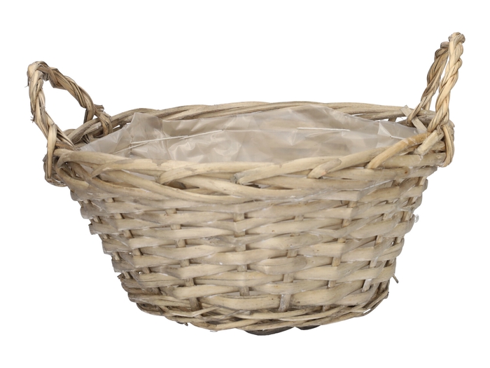 DF07-665740900 - Basket Whimsy d32xh12.5/18.5 natural