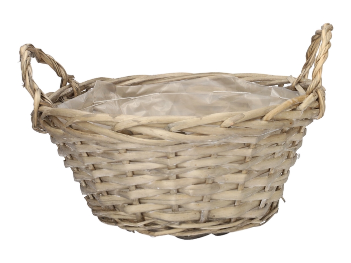 DF07-665741300 - Basket Whimsy d28xh11.5/17.5 natural