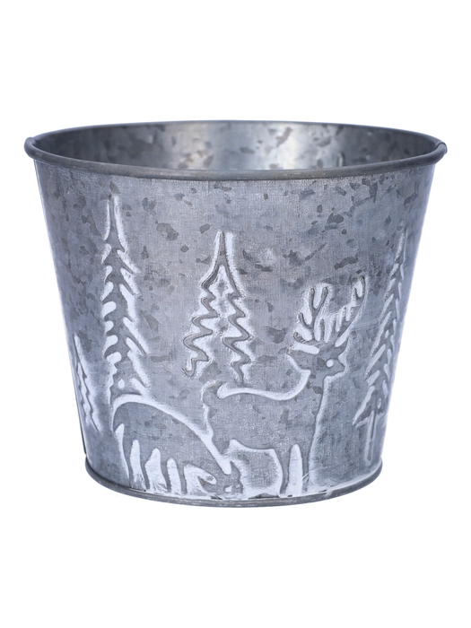 <h4>DF11-665560137 - Pot Rudolf d11.5xh9 grey / white wash</h4>