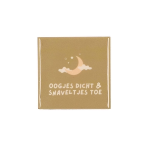 Tile Oogjes Dicht Snaveltjes Toe Brown 10x10x1cm Nm