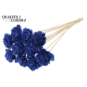 Shola Dahlia 6cm on stem Wax Blue