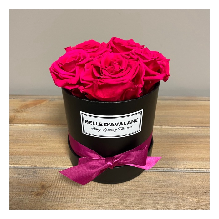 <h4>Box rd 12cm zwart-fuchsia</h4>