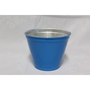 CACHEPOT DE ALUMINIO P15 AZUL TURQUESA