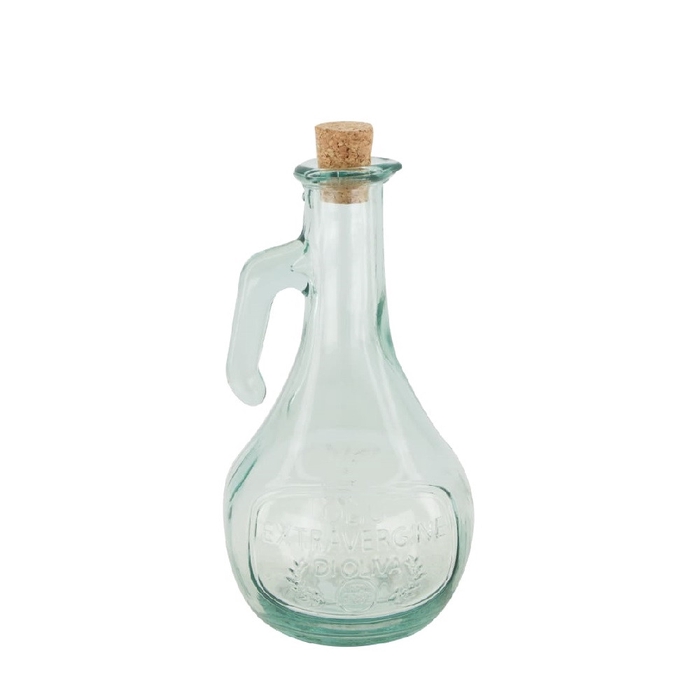 Glass bottle+cork d11 20cm