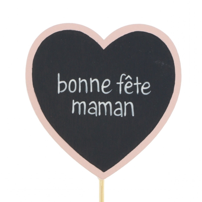 <h4>Moederdag 10cm Hart Bonne Fête 6cm</h4>