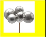 <h4>Stick Balls C. Ass. 6pc Silver</h4>