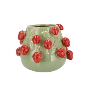 Fruit Strawberry Pistache Pot 24x19cm Nm