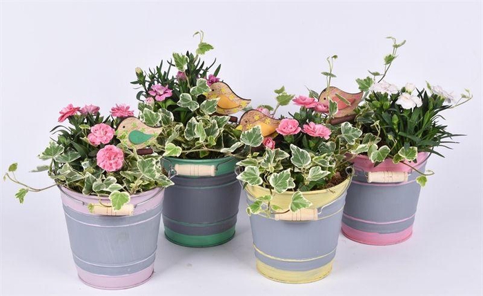 <h4>Zink emmer gekl.rand 13cm</h4>