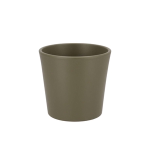 Ceramic Capers Green Matt Pot Orchid 14x12,5cm