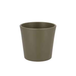 Ceramic Capers Green Matt Pot Orchid 14cm